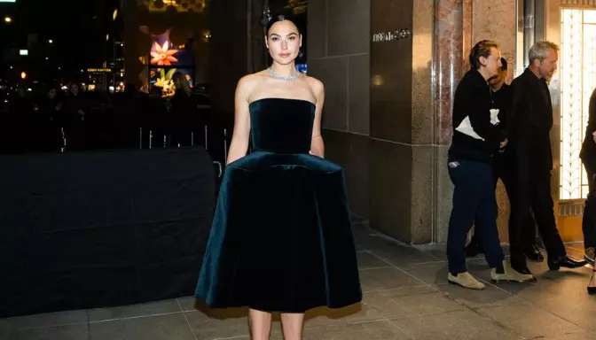 Gal Gadot wears Loewe at the grand reopening of the Tiffany & Co. NYC Flagship store, 2023