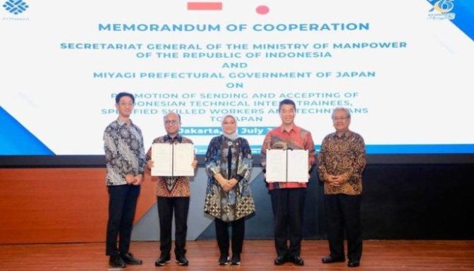 Indonesia Signs Labor Sector Cooperation Agreement With Miyagi Prefecture, Japan