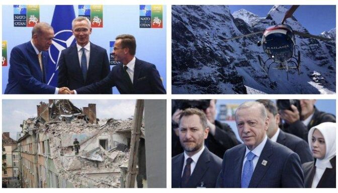 Popular International: NATO Summit 2023 – Helicopter Crash On Mount Everest Nepal, 6 People Killed