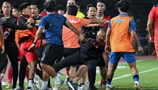 Adu Jotos Indonesia vs Thailand di Sea Games 2023