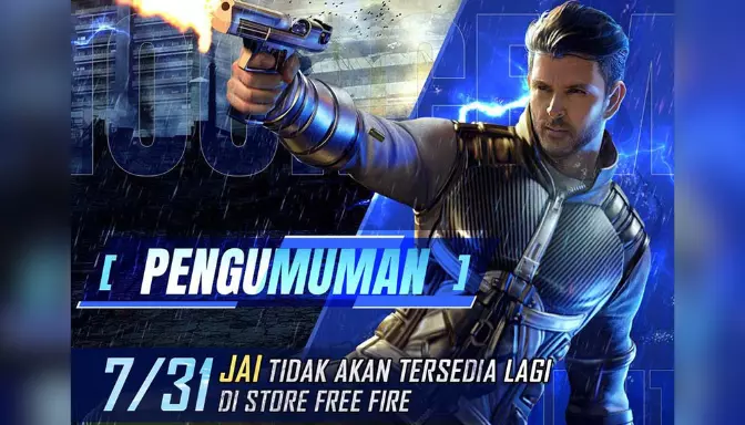 Kenapa Karakter Jai Dihapus di FF, Ini Dia Alasannya!