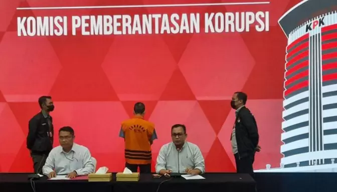 Konpers penahanan tersangka korupsi proyek jalan di Bengkalis
