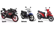 Perbedaan Motor Matic, Motor Bebek dan Motor Sport