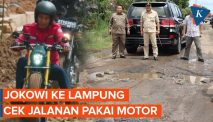 Jokowi Hari Ini Cek Jalanan Lampung Pakai Motor