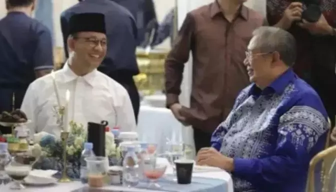 Anies Baswedan menemui Presiden ke-6 RI Susilo Bambang Yudhoyono (SBY)