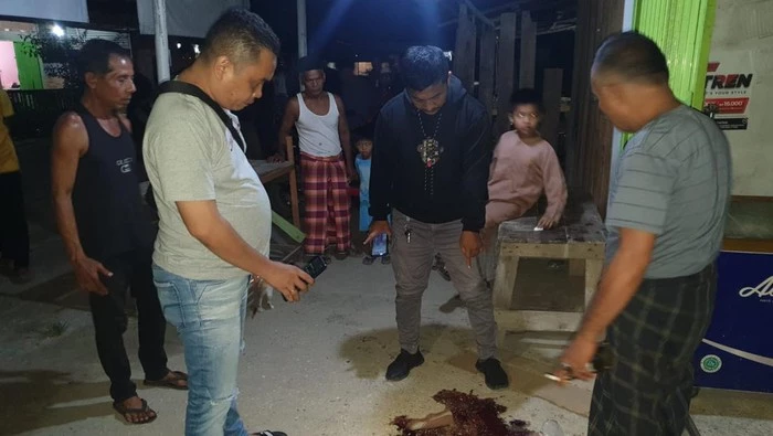 TKP pria dengan luka sayat di perut ditemukan di Kampar, Riau