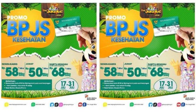 The Jungle Bogor Bagikan Diskon Tiket Masuk, Syarat Tunjukkan Kartu BPJS Kesehatan