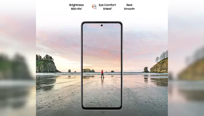 Layar Samsung Galaxy A72