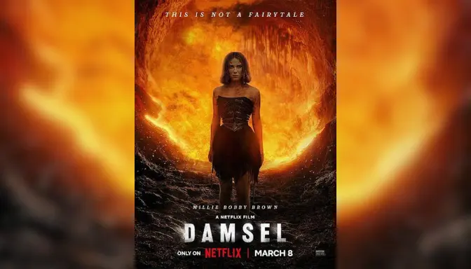 Nonton Film Damsel (2024) Sub Indo: Petualangan Millie Bobby Brown Melawan Naga