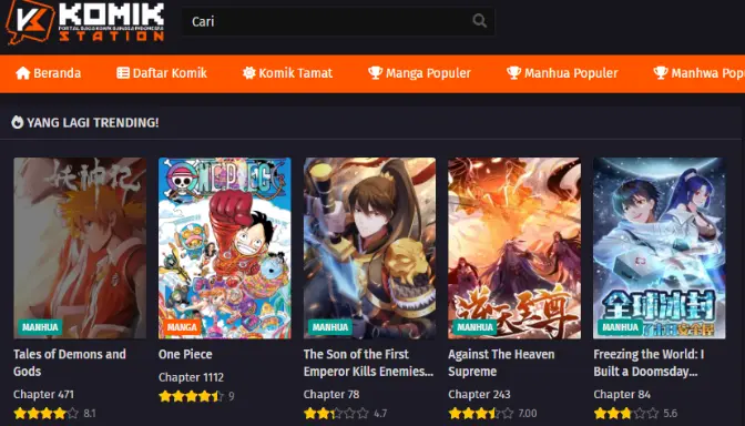 Komik Station - Situs Baca Komik, Manga, dan Manhwa Gratis Subtitle Indonesia