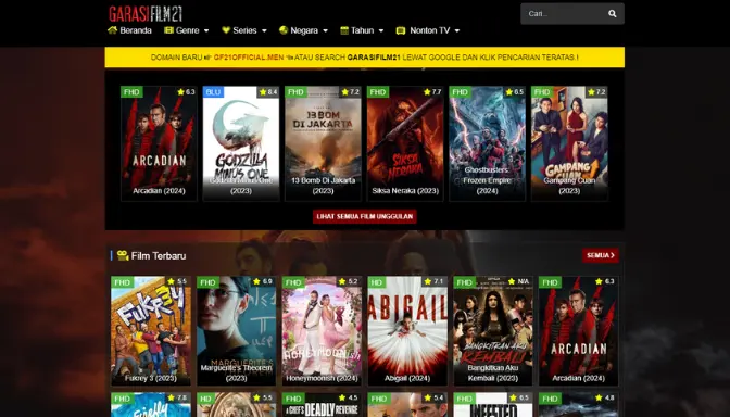 Garasifilm21 Situs Download & Streaming Film Subtitle Indonesia Gratis Tapi Ilegal 1 Garasifilm21, Situs Download & Streaming Film Subtitle Indonesia Gratis Tapi Ilegal