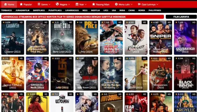 Ngefilm21, Situs Download dan Nonton Streaming Film Gratis Tapi Ilegal, Cek Alternatifnya Disini!