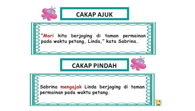 Cakap Ajuk vs Cakap Pindah, Teknik Mengubah Ucapan Langsung dan Tidak Langsung