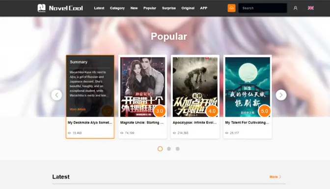 Novel Cool, Platform Baca Light Novel Online Gratis!