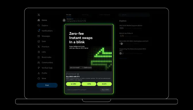 OKX Wallet Tingkatkan Transaksi Multichain dengan Blinks di Rantai EVM