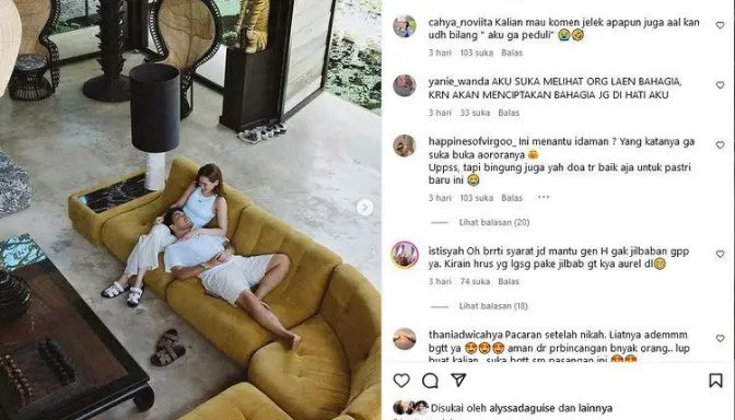 Komentar netizen di unggahan Thariq Halilintar