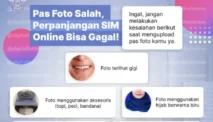 Pantesan, Ternyata Pas Foto Salah Bisa Gagalkan Perpanjangan SIM Online