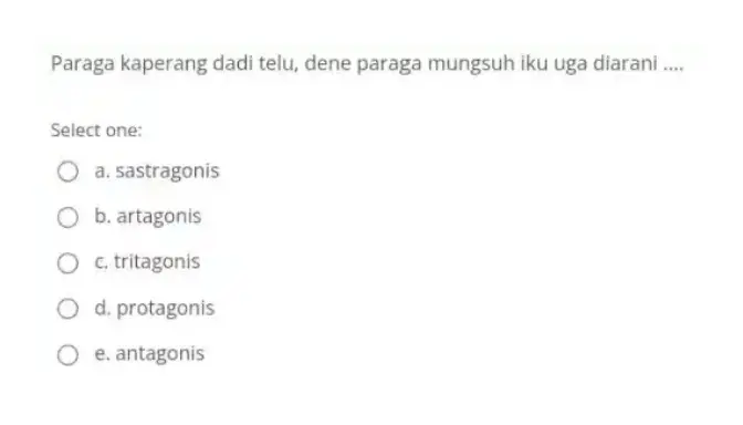 Mengenal Paraga dan Peran Mungsuh dalam Drama