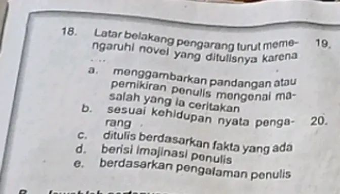 Bagaimana Latar Belakang Pengarang Turut Memengaruhi Novel yang Ditulisnya