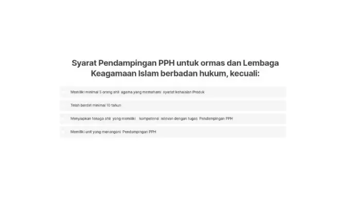 Syarat Pendampingan PPH untuk Ormas dan Lembaga Keagamaan Islam Berbadan Hukum