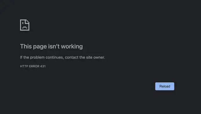 Cara Mengatasi HTTP Error 431 Request Header Fields Too Large di Browser